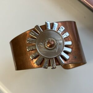 Copper & Silver Cuff Bracelet
